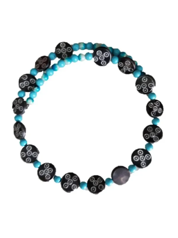 colorful beading choker necklace - Image 2