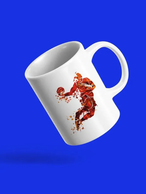 Basketball Player Watercolor Mug -SPIdeals Designs - Image 3