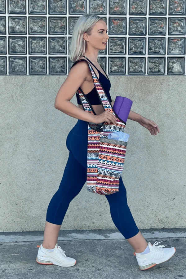 Yoga Mat Carrying Tote Bag with Large Pockets - Image 14