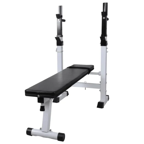 Workout Bench with Weight Rack, Barbell and Dumbbell Set 264.6 lb - Image 2