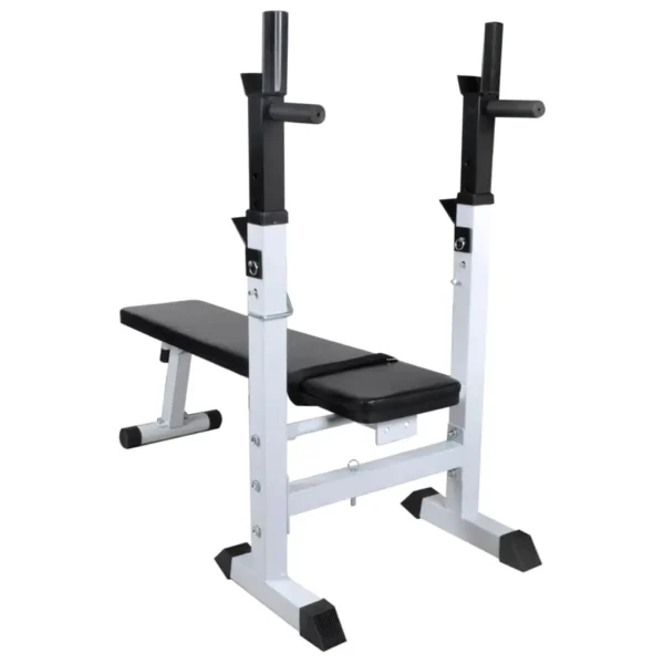 Workout Bench with Weight Rack, Barbell and Dumbbell Set 264.6 lb - Image 3