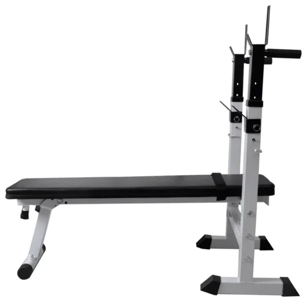 Workout Bench with Weight Rack, Barbell and Dumbbell Set 264.6 lb - Image 4