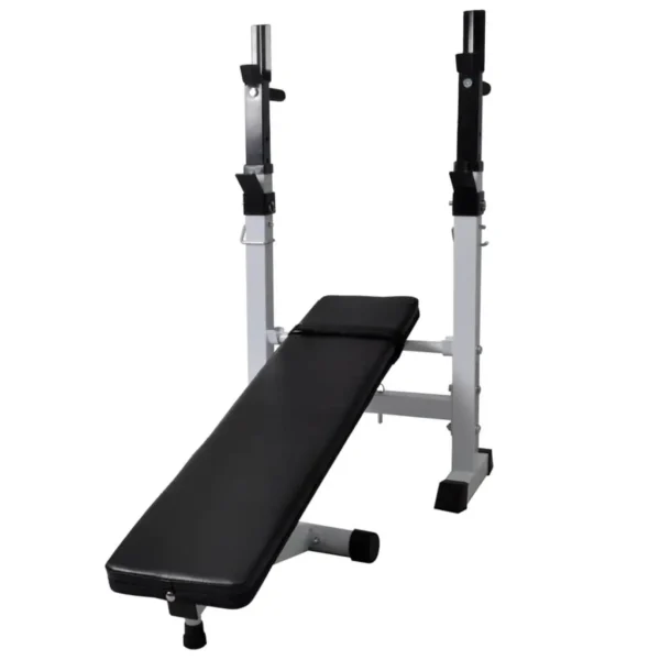 Workout Bench with Weight Rack, Barbell and Dumbbell Set 264.6 lb - Image 5