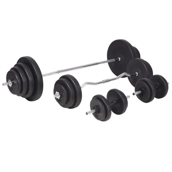 Workout Bench with Weight Rack, Barbell and Dumbbell Set 264.6 lb - Image 8