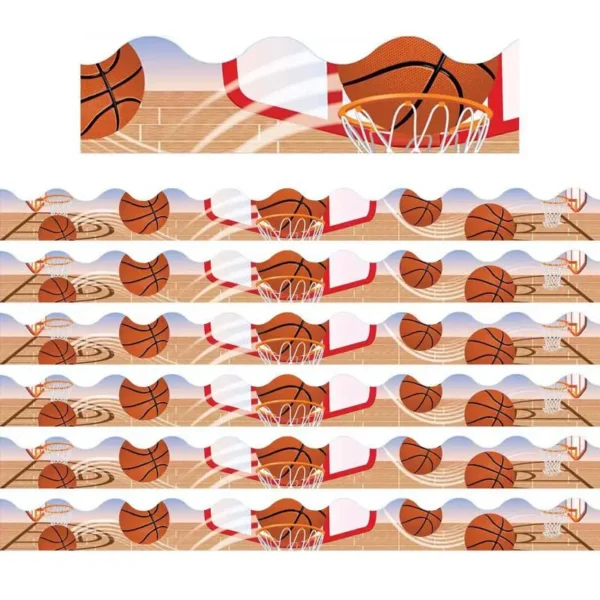 Basketball Deco Trim, 37 Feet Per Pack, 6 Packs - Image 2