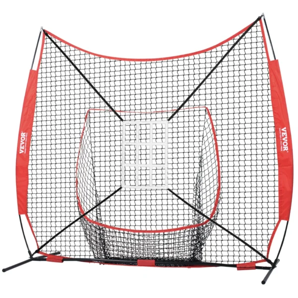 VEVOR 7x7 ft Baseball Softball Practice Net - Image 8