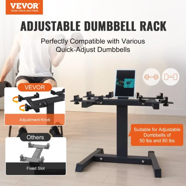 VEVOR Adjustable Dumbbell Stand