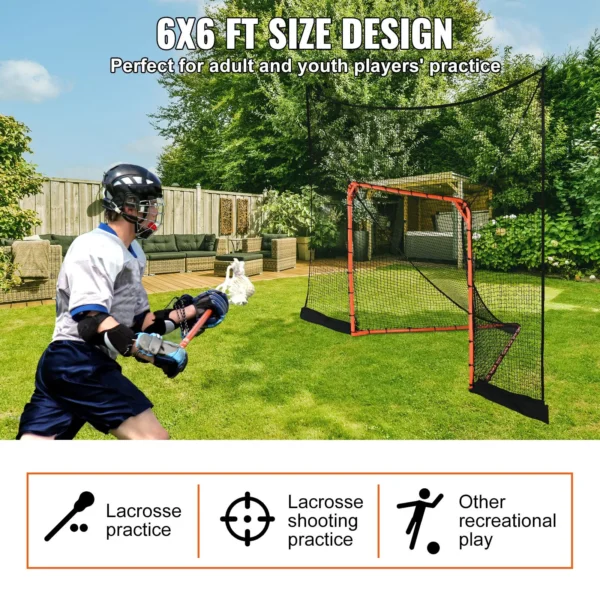 VEVOR Hockey and Lacrosse Goal Backstop - Image 5