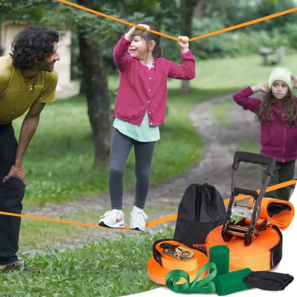 VEVOR Slackline Kit with Training Line - Image 7