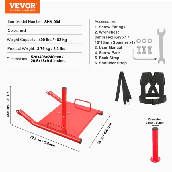 VEVOR Weight Training Pull Sled - Image 6