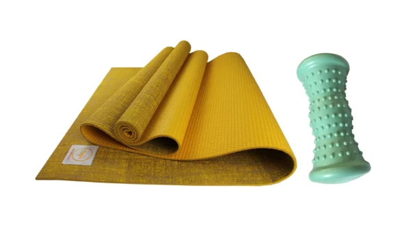 Jute Yoga Mat + Foot Massager