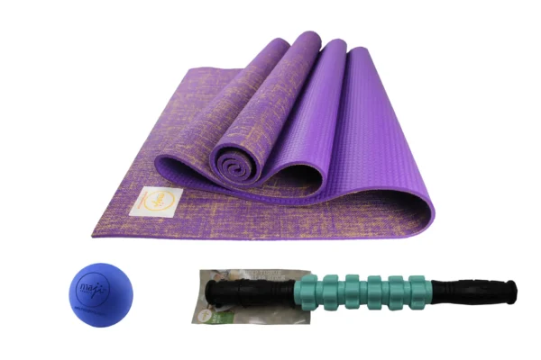 Jute ECO Yoga Mat + Massage Stick + Trigger Point Ball - Image 8