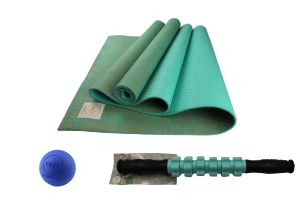 Jute ECO Yoga Mat + Massage Stick + Trigger Point Ball - Image 11