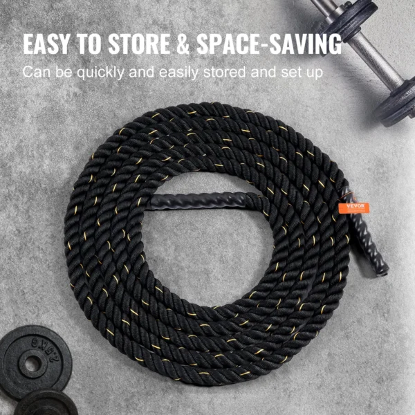 VEVOR Battle Rope 1.5" 30Ft Gym Rope - Image 3