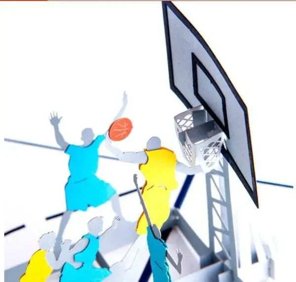 3D pop up Basketball Greeting Card - Image 5