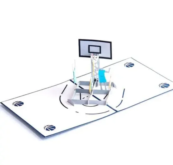 3D pop up Basketball Greeting Card - Image 6