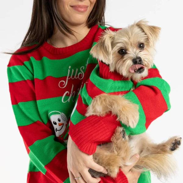 Matching Human Ugly Xmas Sweater - Just Chillin - Image 2