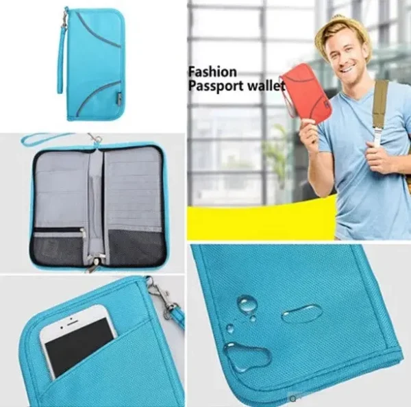 SAFE JOURNEY RFID BLOCKER Passport and Credit Card Protector Wallet - Image 3